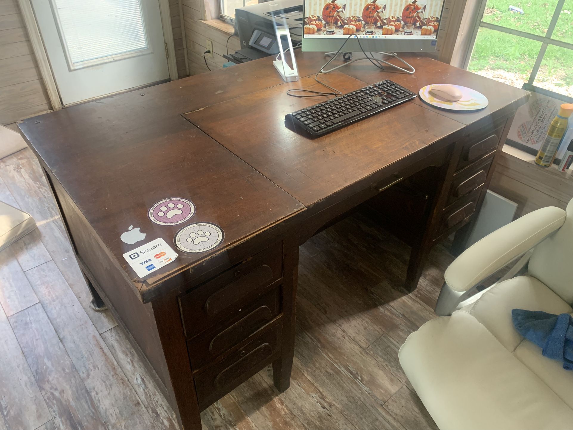 Antique School Desk