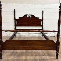 Queen Size 1855 Antique Mahogany Bed Frame