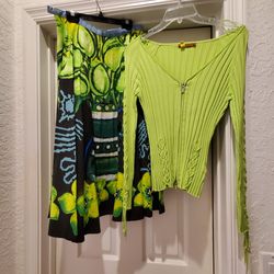 Skirt With Matching Top Size Sm