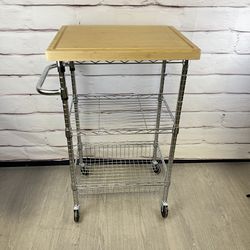 Chrome Kitchen Cart