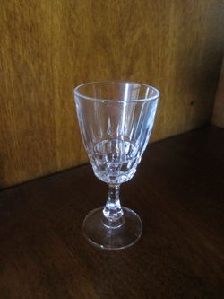 12 Crystal Cordial Glasses Made In France