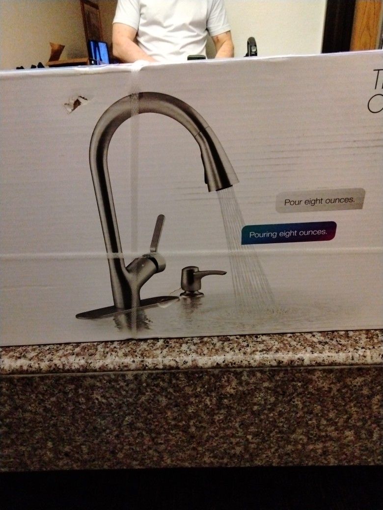 Kohler Setra Konnect Touchless Voice Activated Pull Down Kitchen Faucet With Soap / Lotion Dispenser. Brand New