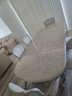 Dinning table with 6 chairs and China cabinet