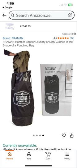 Heavy Duty Laundry Bag In Shape Of Boxing Bag Was $35