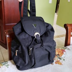 GUESS Black Backpack Travel Bag Purse