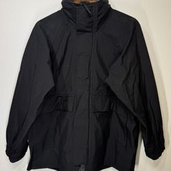 US Navy Cold Weather Gore-Tex Parka Hooded Black 8415-01-(contact info removed) Small XX-Short