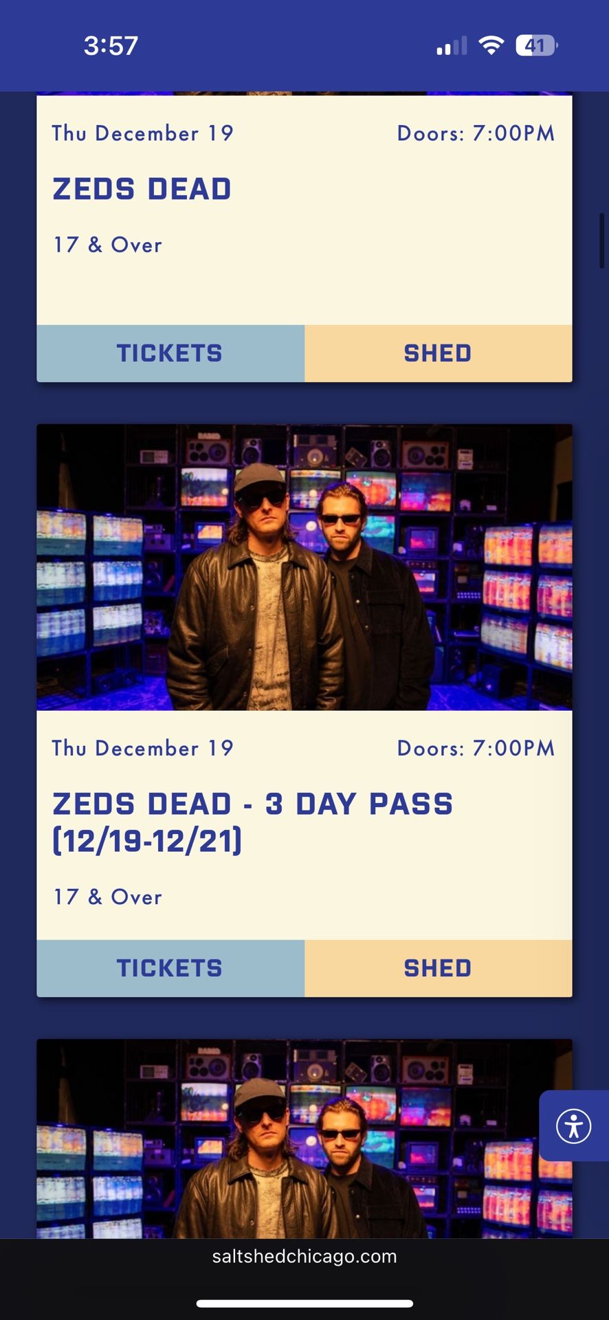 Zeds Dead 3-day and One Day Saturday Ticket FS