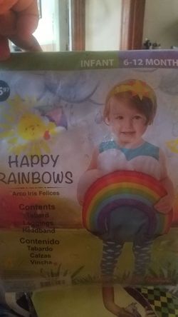 Rainbow infant costume