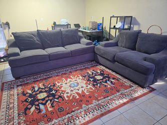 Couch and rug
