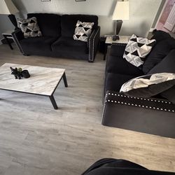 Couches and table set $700 obo