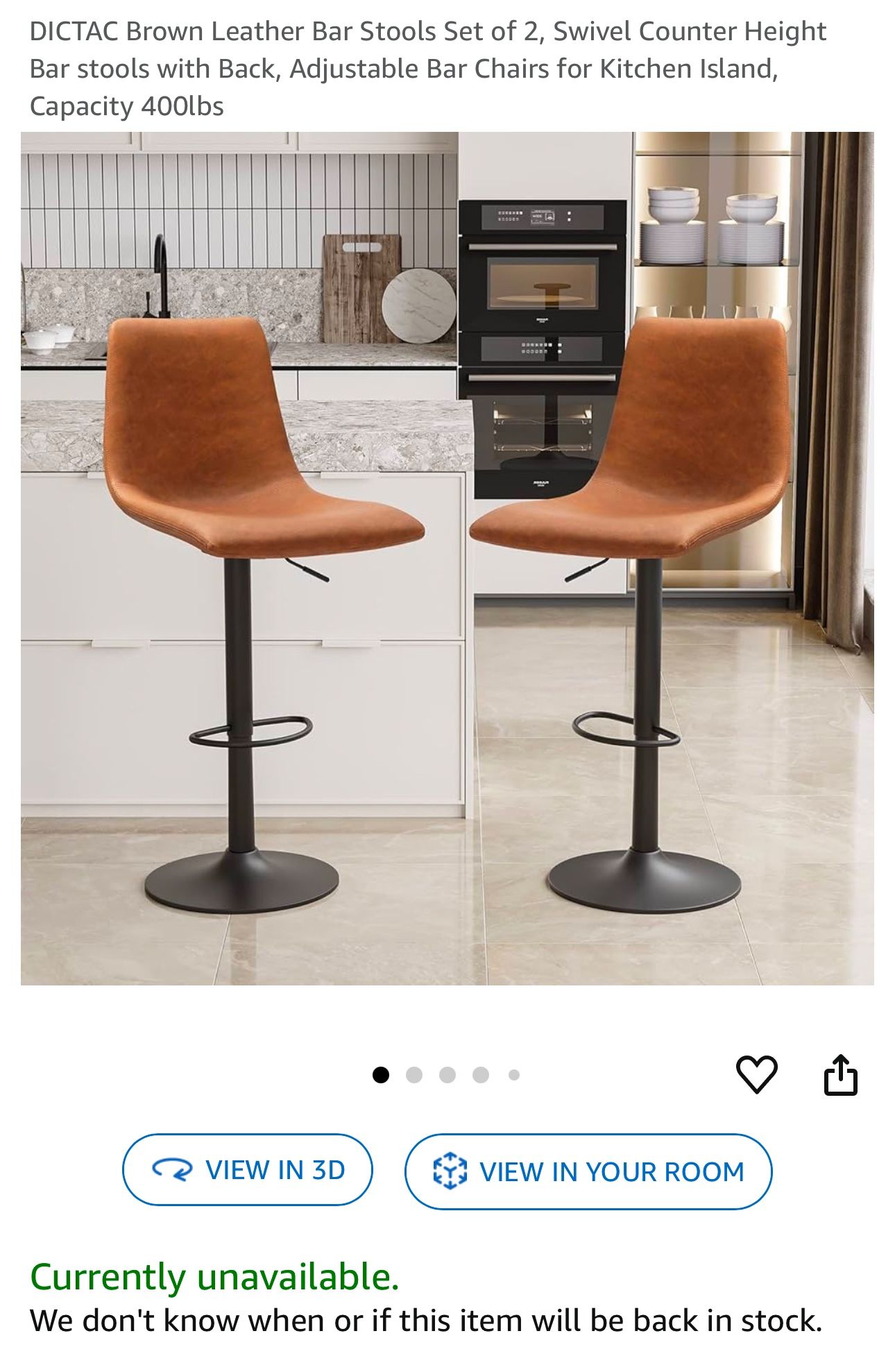 Brown Swivel Stools $60 For Both. Great price!!!!