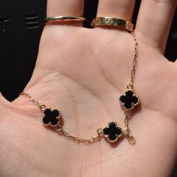 18kt gold flowers bracelet 