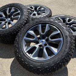 Chevy Rst Oem 20s Wheels On Good Year All Terrain Tires.