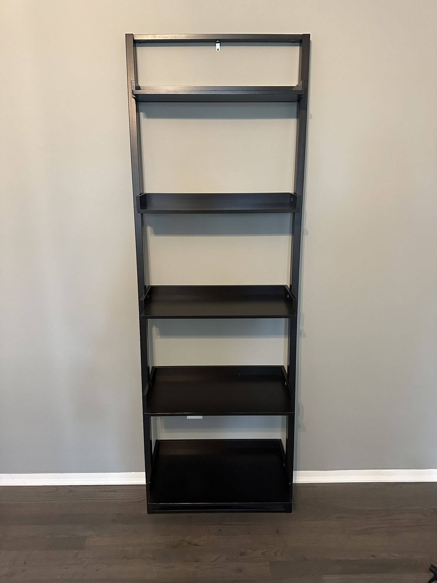 Ladder Bookshelf in Dark Espresso