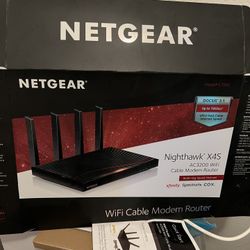 Nighthawk X4S AC3200 Wifi Cable Modem Router