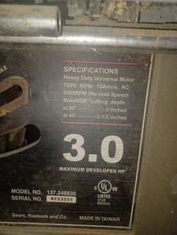 Craftsman table saw 3.0