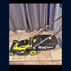 Lawnmower Riobi Electrica Bateria Y Cargador 18 in