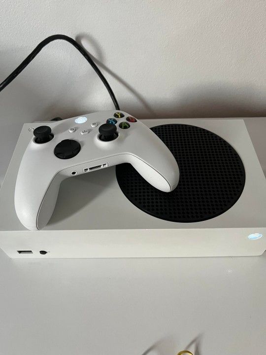 Xbox Series S With Black 2 TB External Hard-drive. Cords Included, No Controller, Pre-wiped