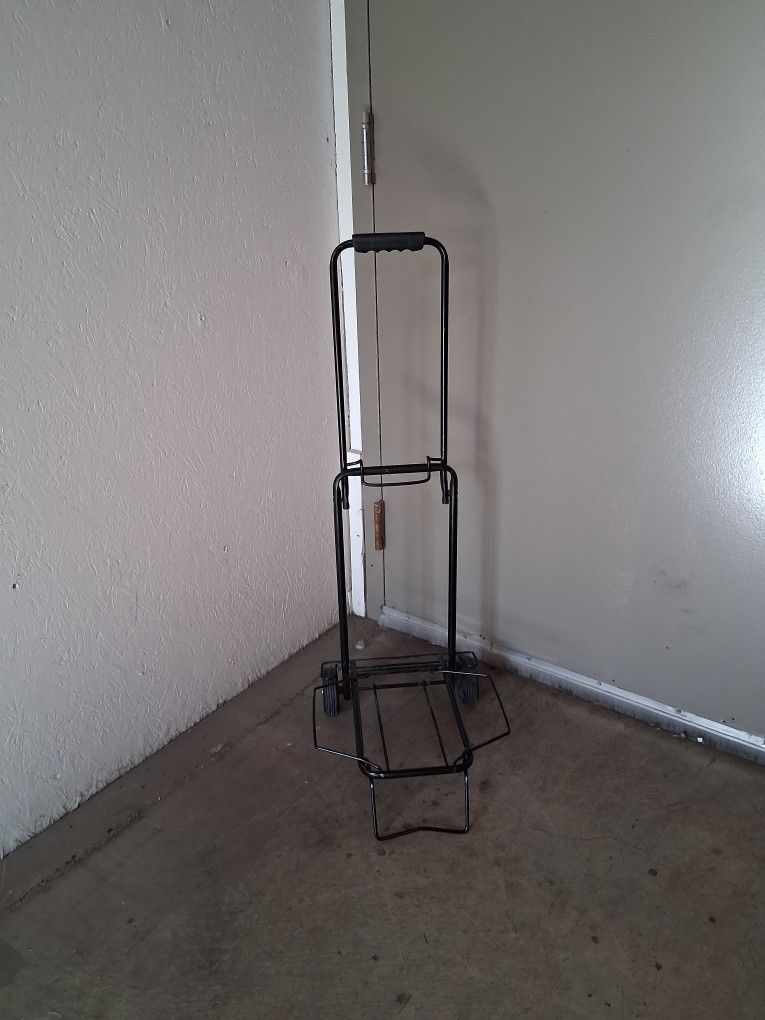 Fold up utility push cart Pickup Time 1:00-10:30 PM Cash Only Huge Moving Sale Read Description 