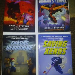 4 MINECRAFT GRAPHIC NOVELS