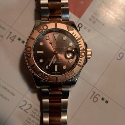 Rose Gold Automatic Luxury Watch 40mm