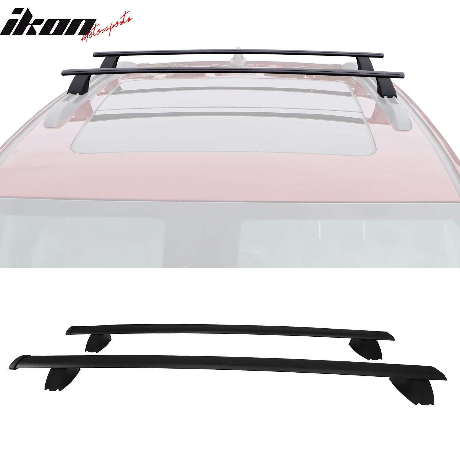 Fits 2011-2022 Grand Cherokee WK Aluminum Roof Rack Rail Luggage Carrier Cross Bars