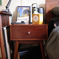 Mid Century Modern Nightstand Set 2