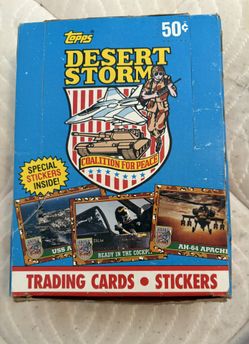 Desert Storm Trading Cards Full Box 