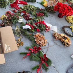 Lot Of Christmas Flowers Sprays