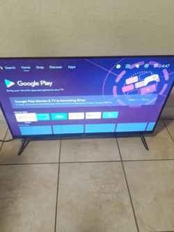 Smart TV with Google Play Android Interface