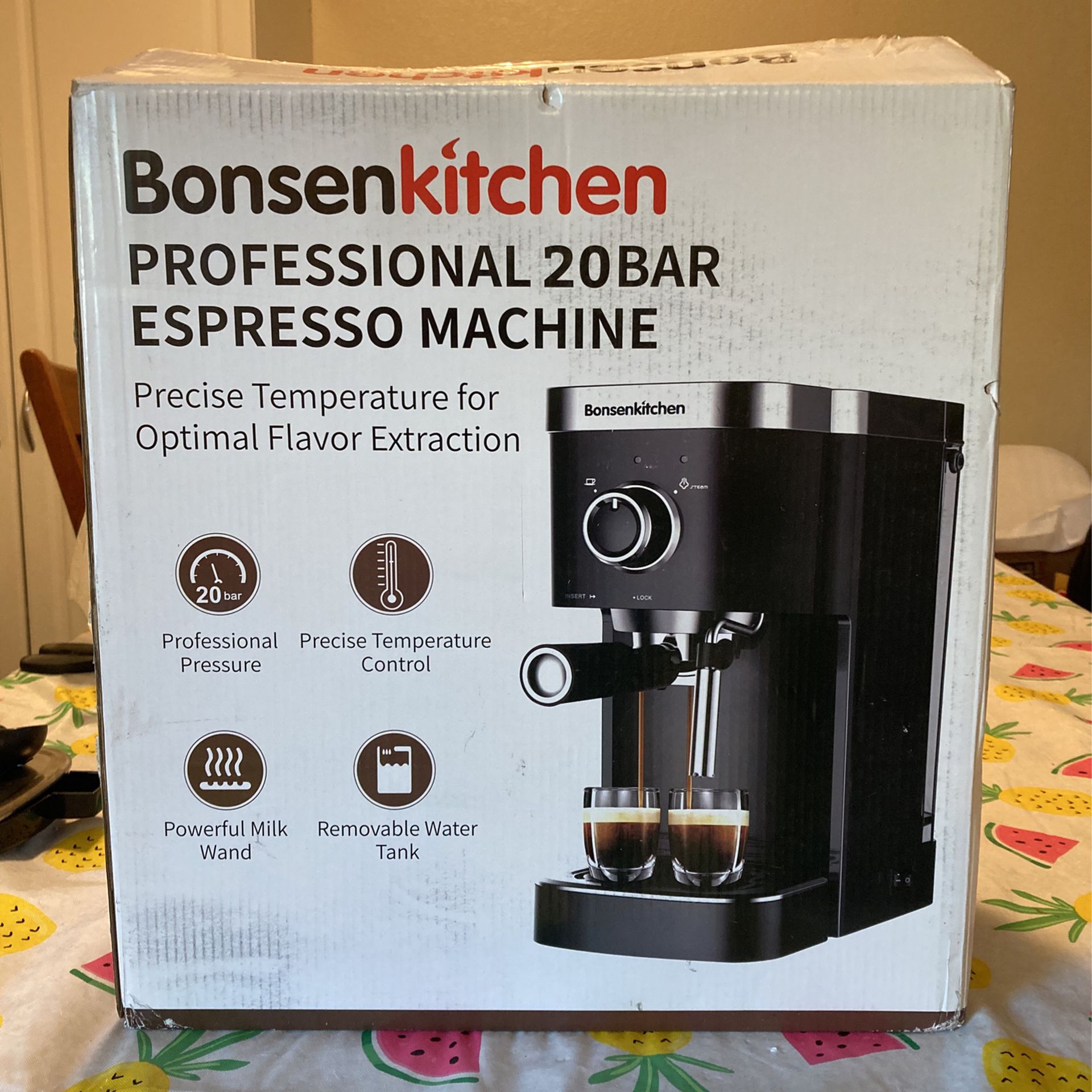 Bonsen Kitchen Professional, 20 Bar Espresso Machine