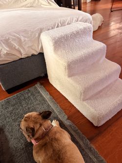 Dog steps stairs - firm 4 steps - no slip bottom grip