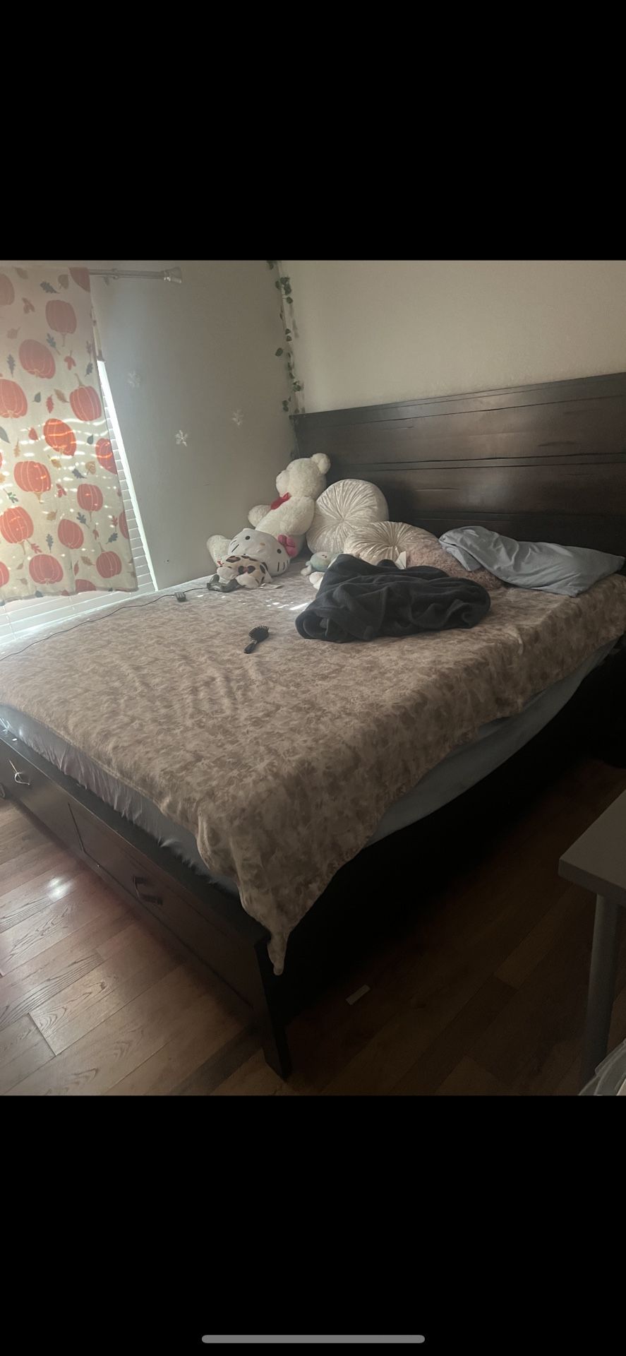 King Size Bed w/ mattress and Dresser