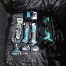 MAKITA 18 volt 3-Tool Combo w/ x2 3.0Ah Battery w/ Rapid Charger and Tool Bag