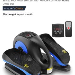 ANCHEER Under Desk Elliptical, Electric Ellipse Leg Exerciser While Sitting for Seniors Adults, Quiet Portable Motorized Seated Foot Pedal Exerciser w