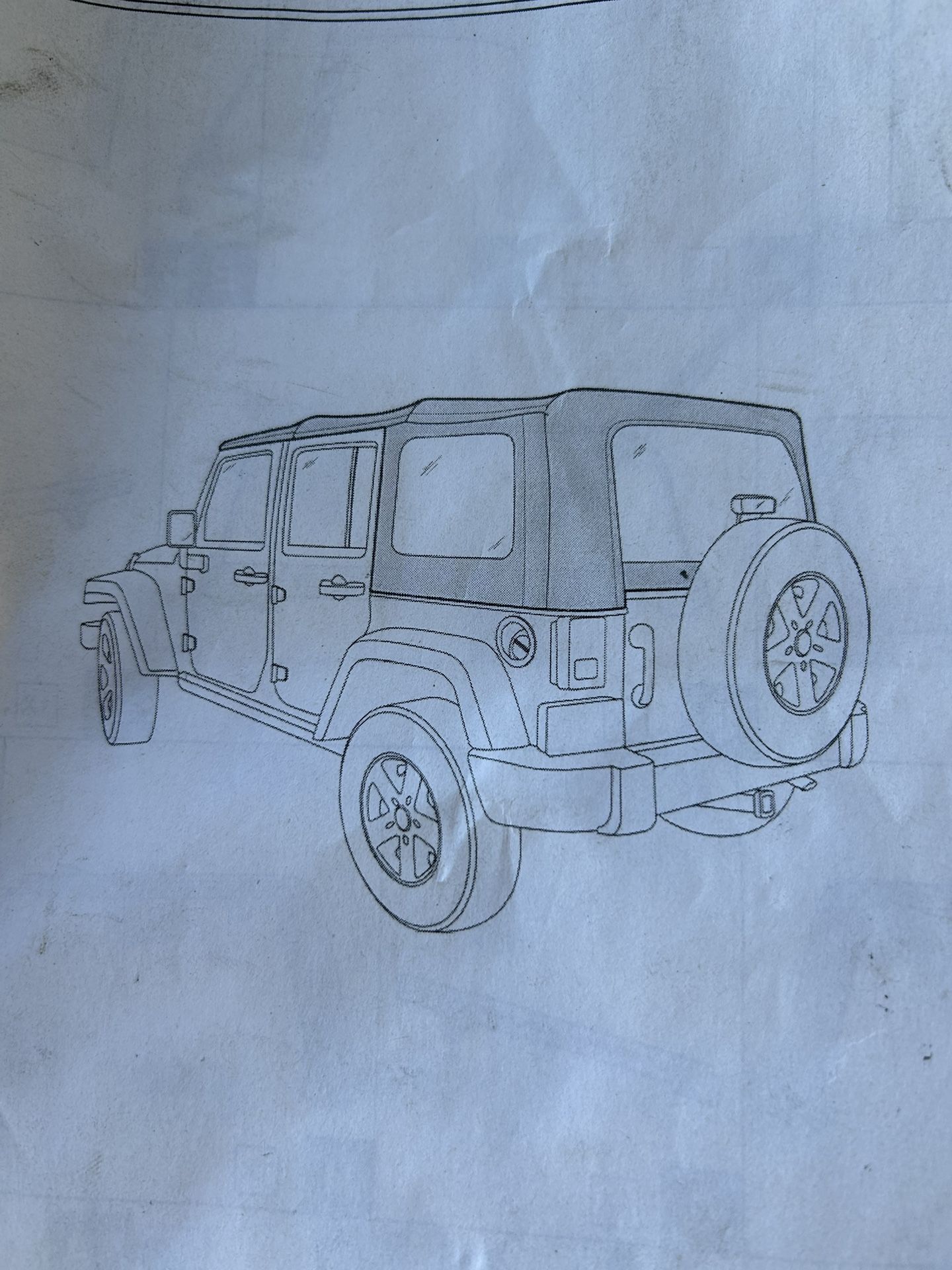 Genuine Mopar, Soft Top Four-Door, Black, Premium Sunrider Design
