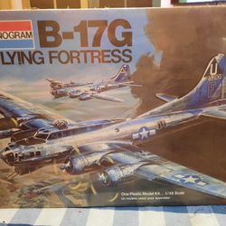 Vintage B-17 Monogram Model Airplane