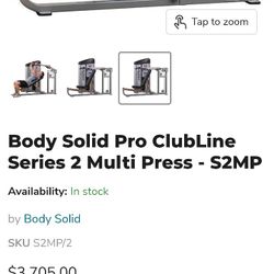 Body Solid Bench / Shoulder Press