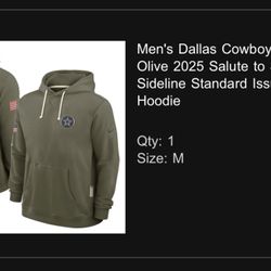 Dallas Cowboys Nike Salute to Service Hoodie