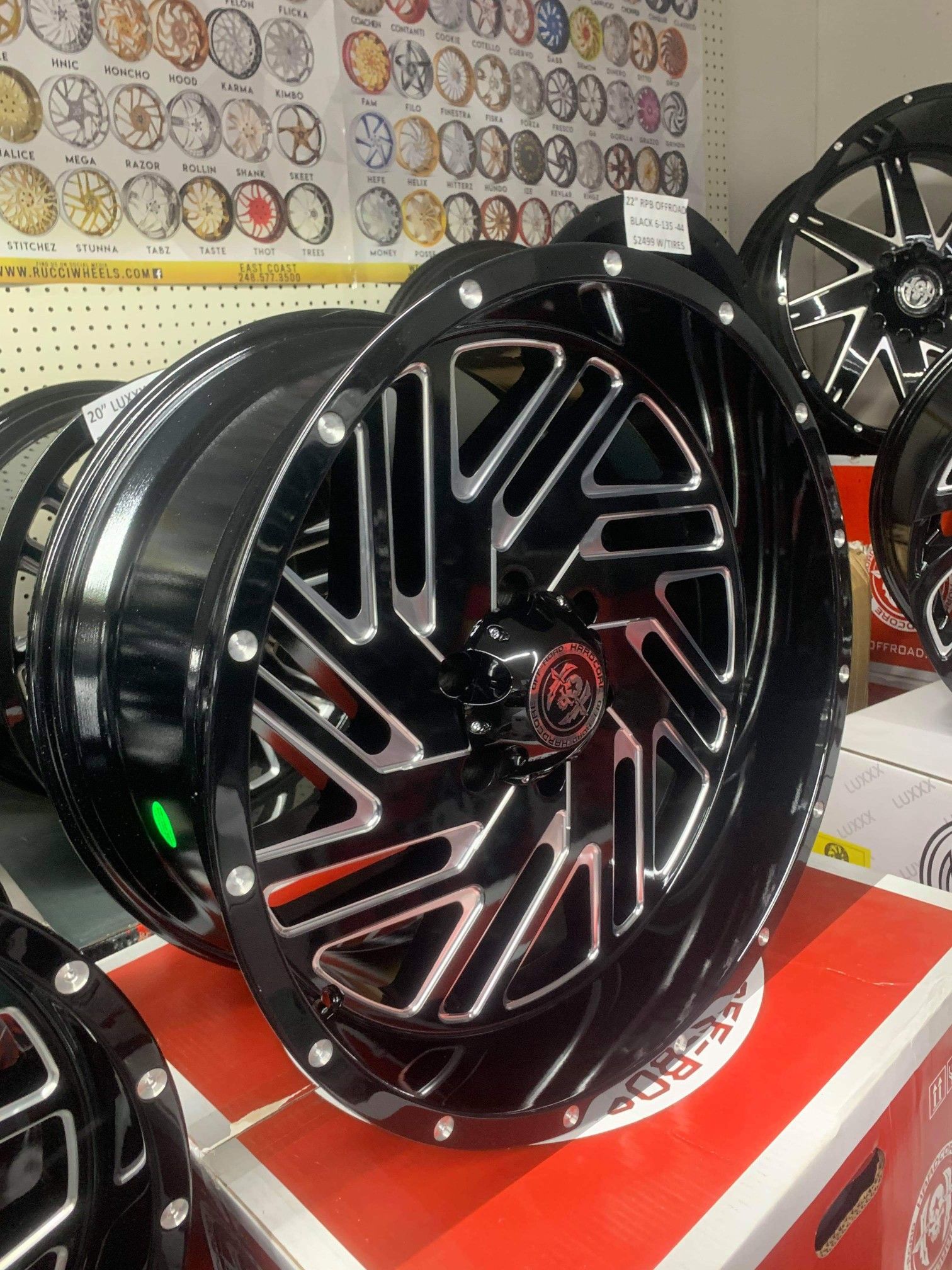 18 20 22 off-road rims and tires. $0 take home LAYAWAY. Ulohos 2940 N Keystone Mon-Sat 10-6pm