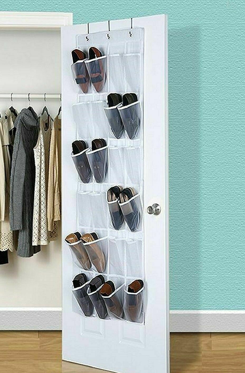 NEW Hanging Shoe Rack Over The Door Holder Hanger Shoe Bag Organizer for Bedroom Office Home Storage