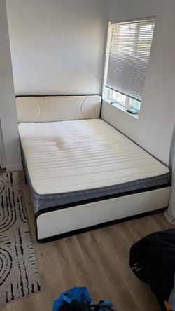 Bed frame an mattress