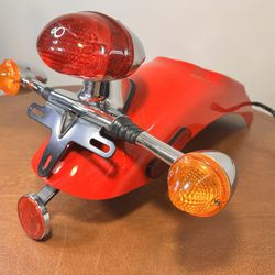 Triumph Thruxton Motorcycle Rear Fender Bumper Assembly with Tailights