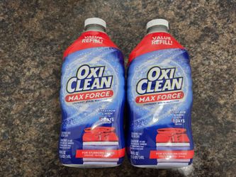 2 × OxiClean Max Force Laundry Stain Remover Spray Refill, 48 fl oz each
