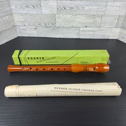 Vintage Hohner Konzert C-Descant Soprano Recorder 9504 Pearwood 2pc.