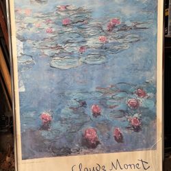 CLAUDE MONET LITHOGRAPH TITLED WATER LILLIES , 1974