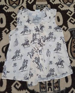 Western design blouse