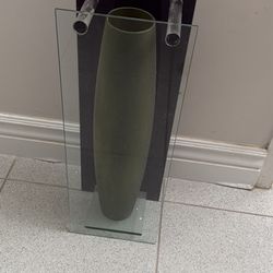 2 Glass Vases 