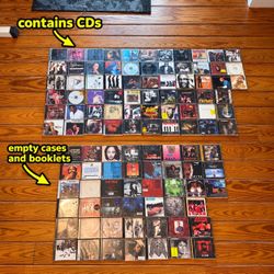 90s 2000s Hip Hop R&B Soul CD Lot Biggie Rakim 2 Live Crew +Empty Cases/Booklets