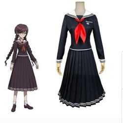 Elibelle Classic Japanese Anime kawaii Sailor Dress Skirt School Uniform Cosplay Small For Women